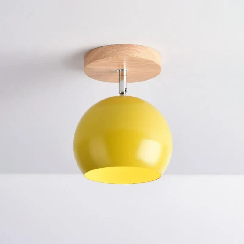 Scandinavian Wood Metal Adjustable LED Wall Light | Lumvorn