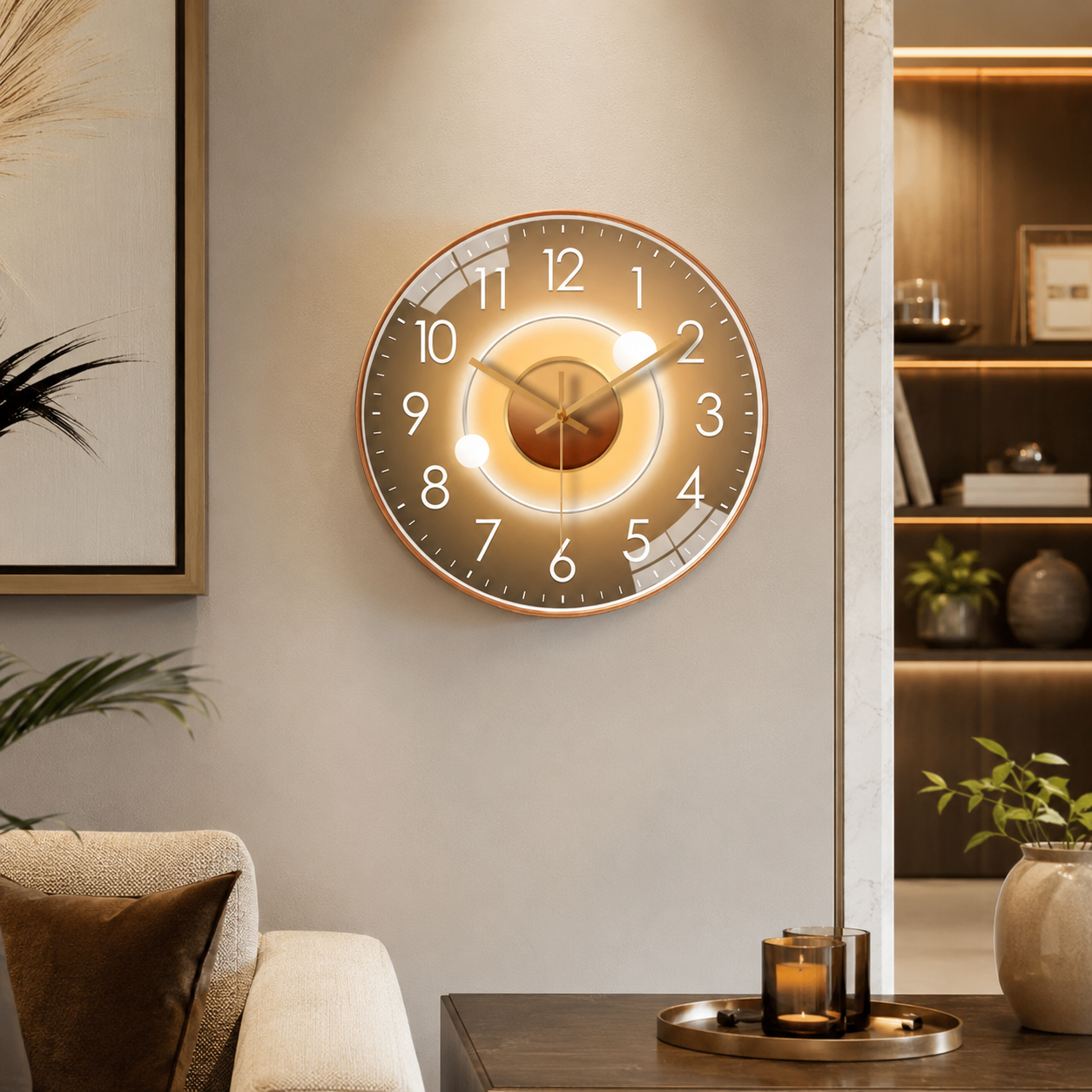 Silent Modern Digital Wall Clock for Any Room | Chronel