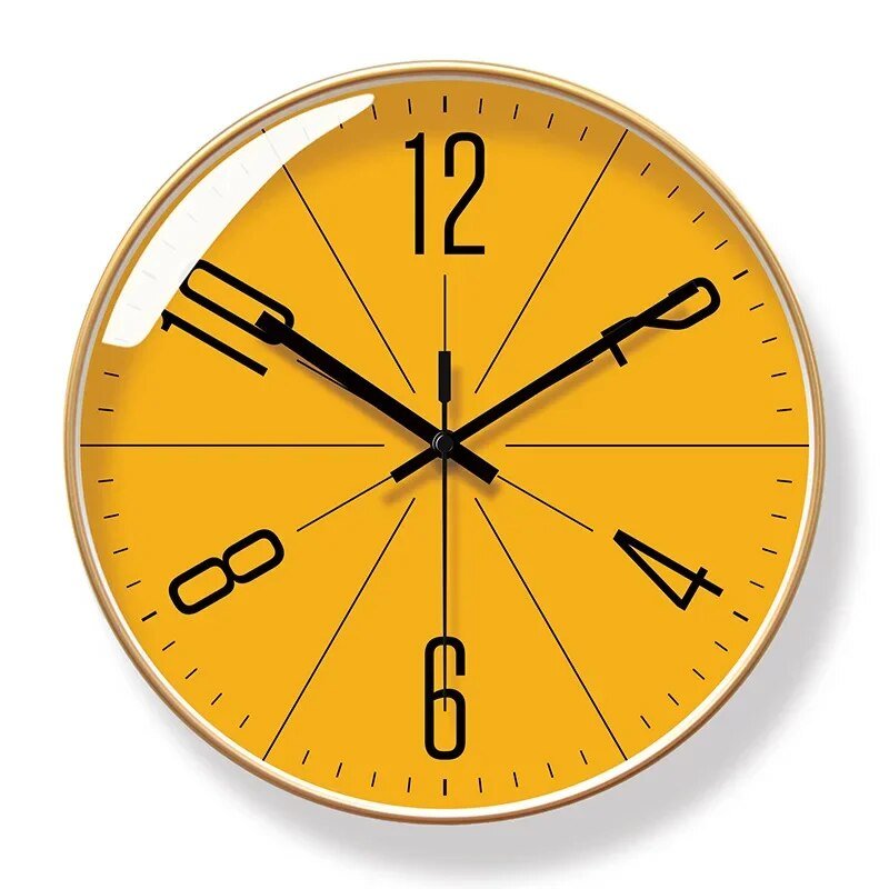 Silent Scandinavian Minimalist Wall Clock with ABS Frame | Chrona