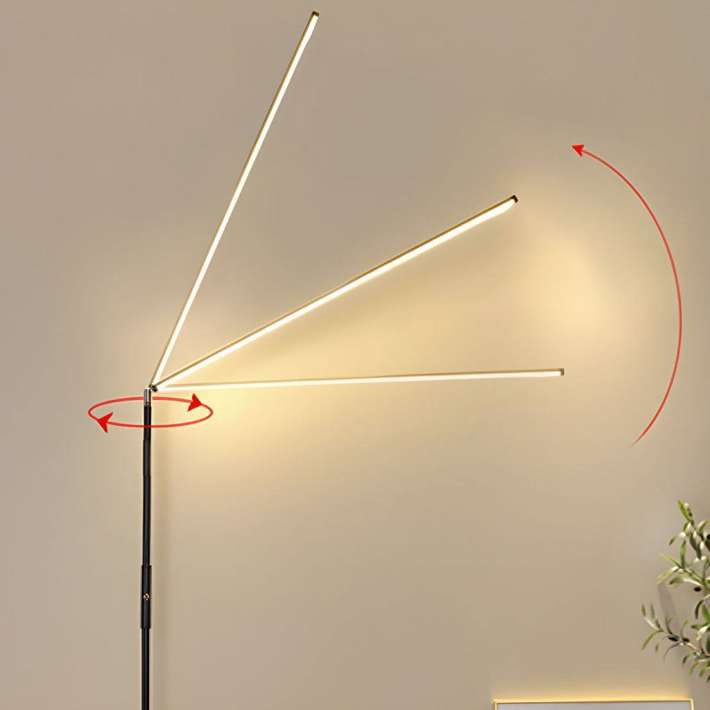 Sleek Metal Linear Floor Lamp for Modern Spaces | Brinova