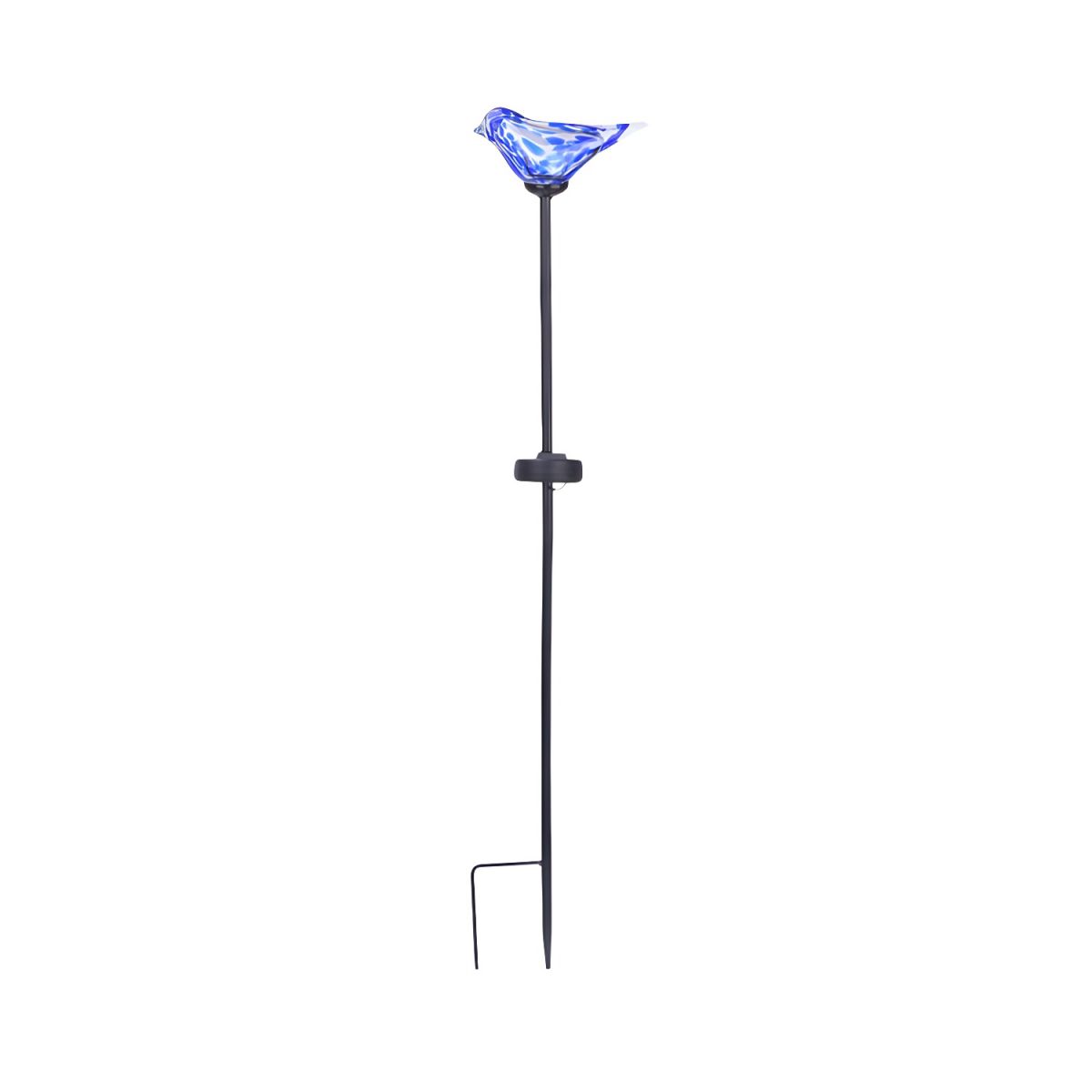 Solar Garden Stake Lamp with Glass Birds Outdoor Light | Florixa