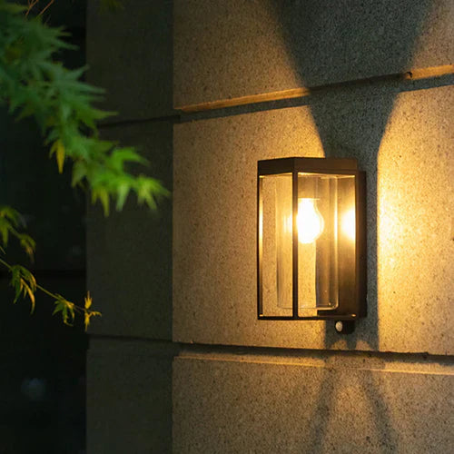 Solar Glass Outdoor Wall Light for Exterior Use | Norexa
