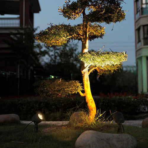 Solar LED Outdoor Garden Spotlight Ground Light | Virelva