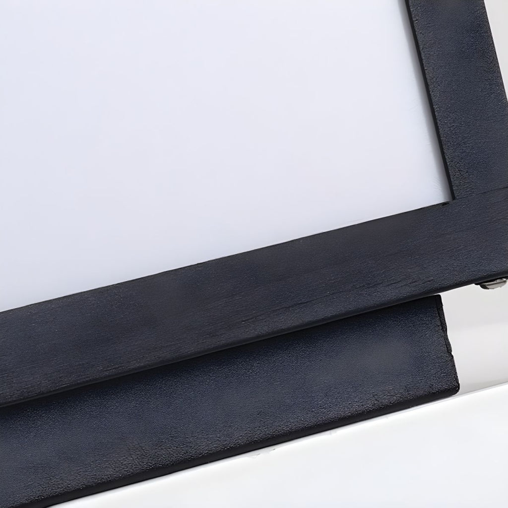 Solar LED Outdoor Pillar Light Black Acrylic Shade | Orlenae