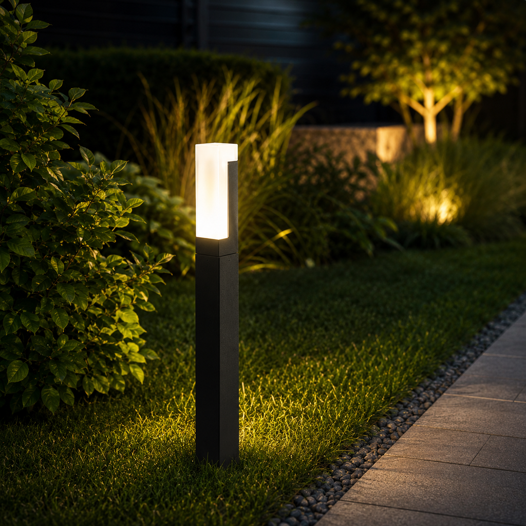 Solar Motion Sensor Outdoor Path Light Metal Design | Belqen