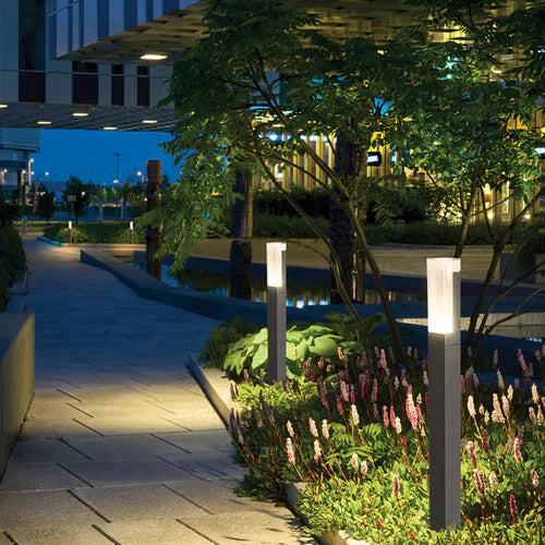 Solar Motion Sensor Outdoor Path Light Metal Design | Belqen