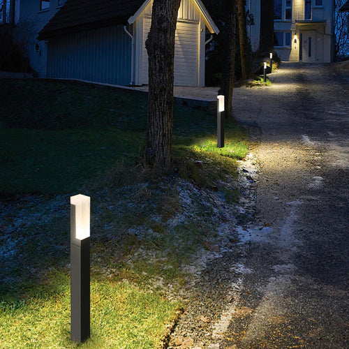 Solar Motion Sensor Outdoor Path Light Metal Design | Belqen