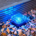 Solar Outdoor Ground Light Clear Glass Garden Lamp | Corlenix