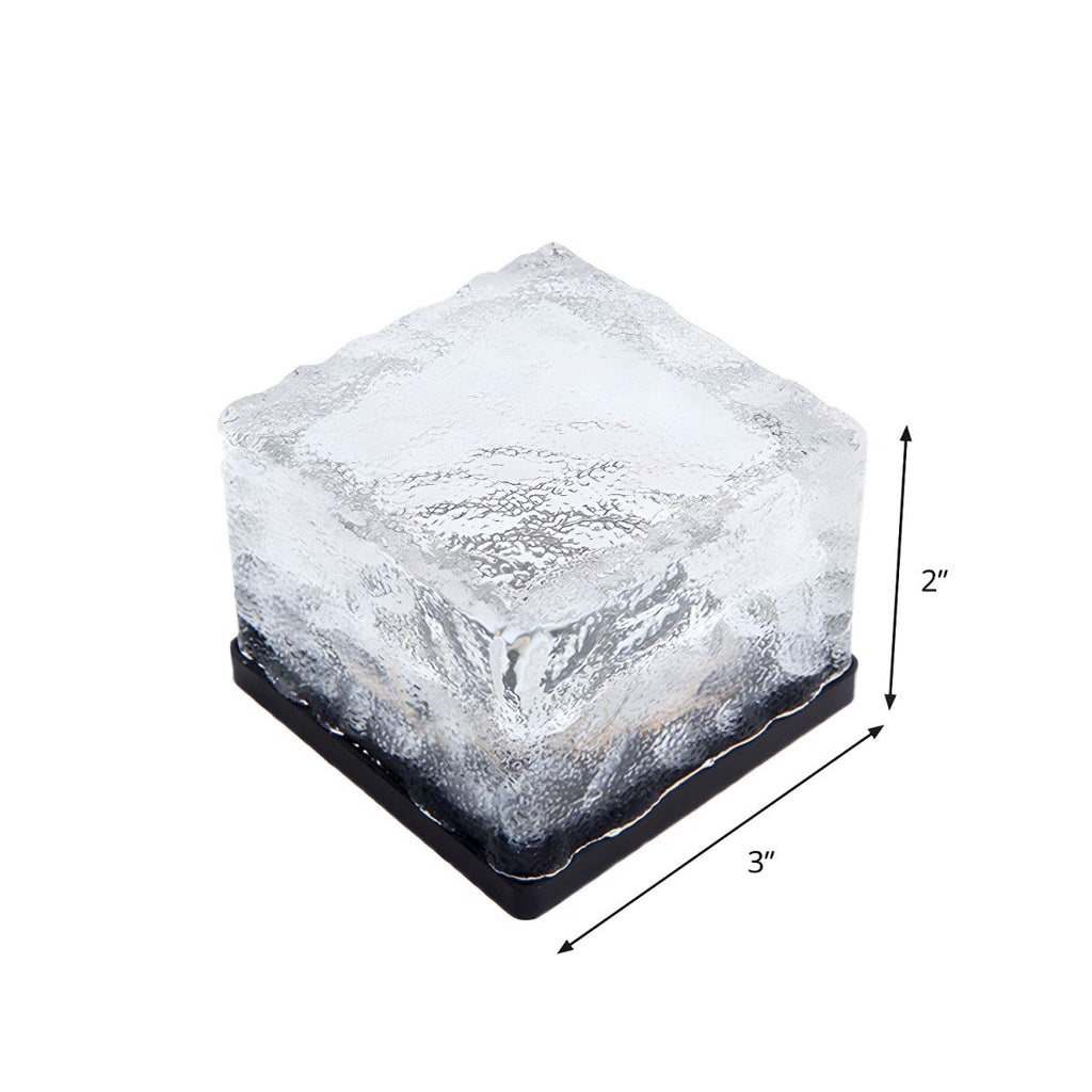 Solar Outdoor Ground Light Clear Glass Garden Lamp | Corlenix
