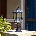 Solar Outdoor Pier LED Light in Classic Design | Nelvaro