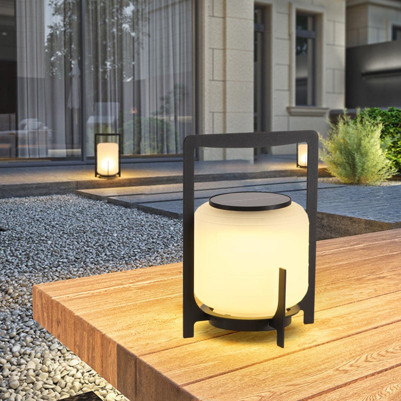 Solar Steel Outdoor Light Modern Garden Design | Celnora