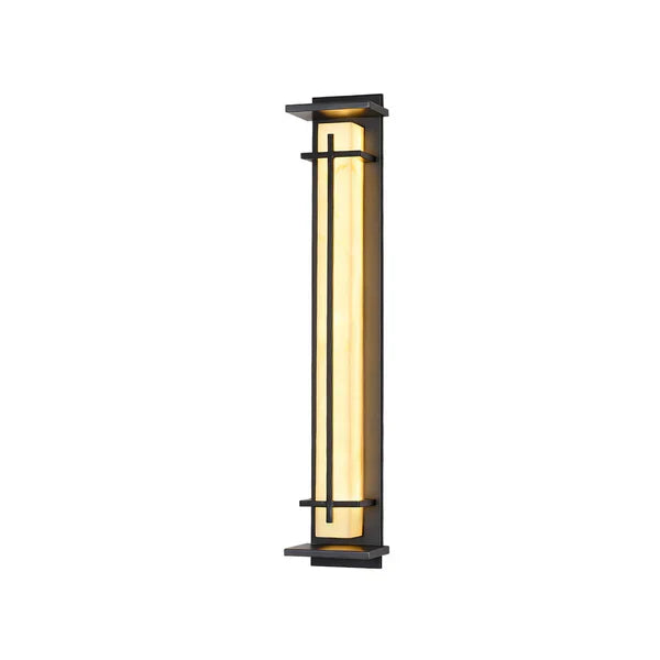 Stainless Steel Outdoor LED Wall Light Alabaster Finish | Ervona