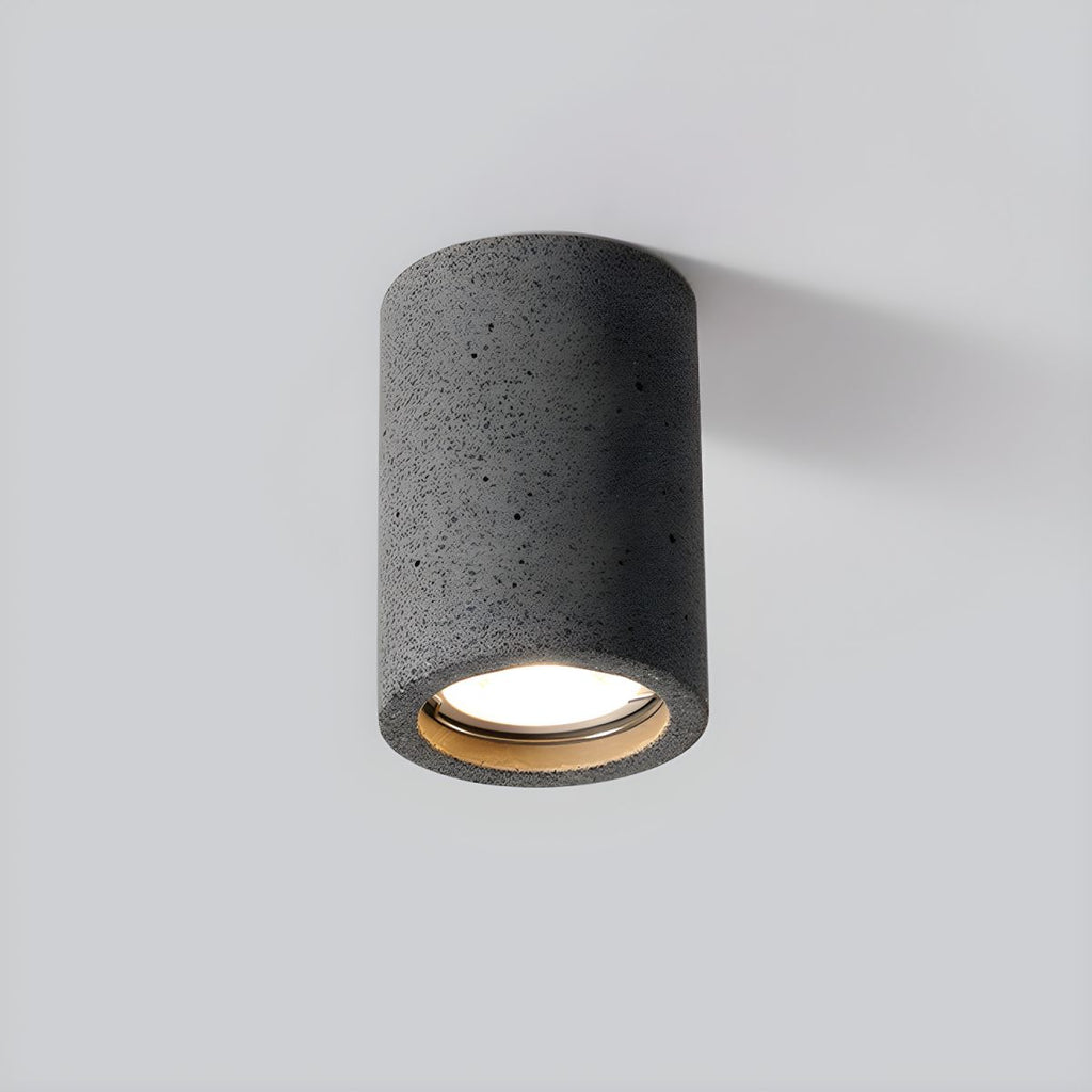 Stone Cylinder Ceiling Light Japanese Minimalist Style | Kairova