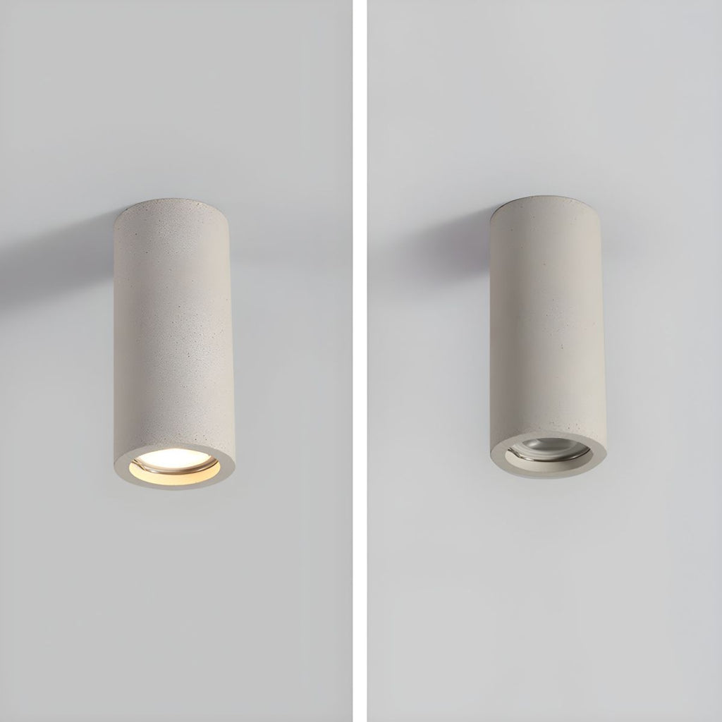 Stone Cylinder Ceiling Light Japanese Minimalist Style | Kairova