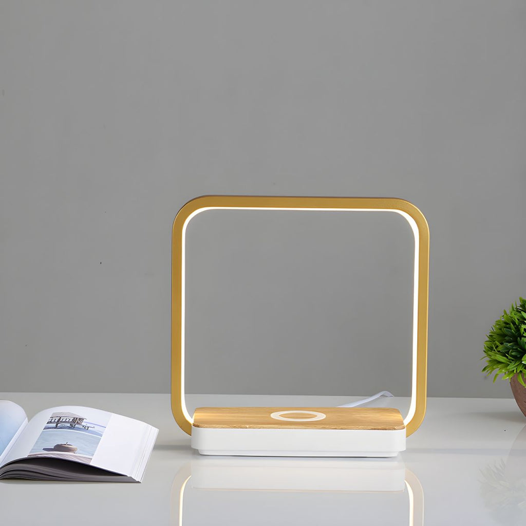 Touch Dimming Table Lamp with Square Flat Base | Liorra