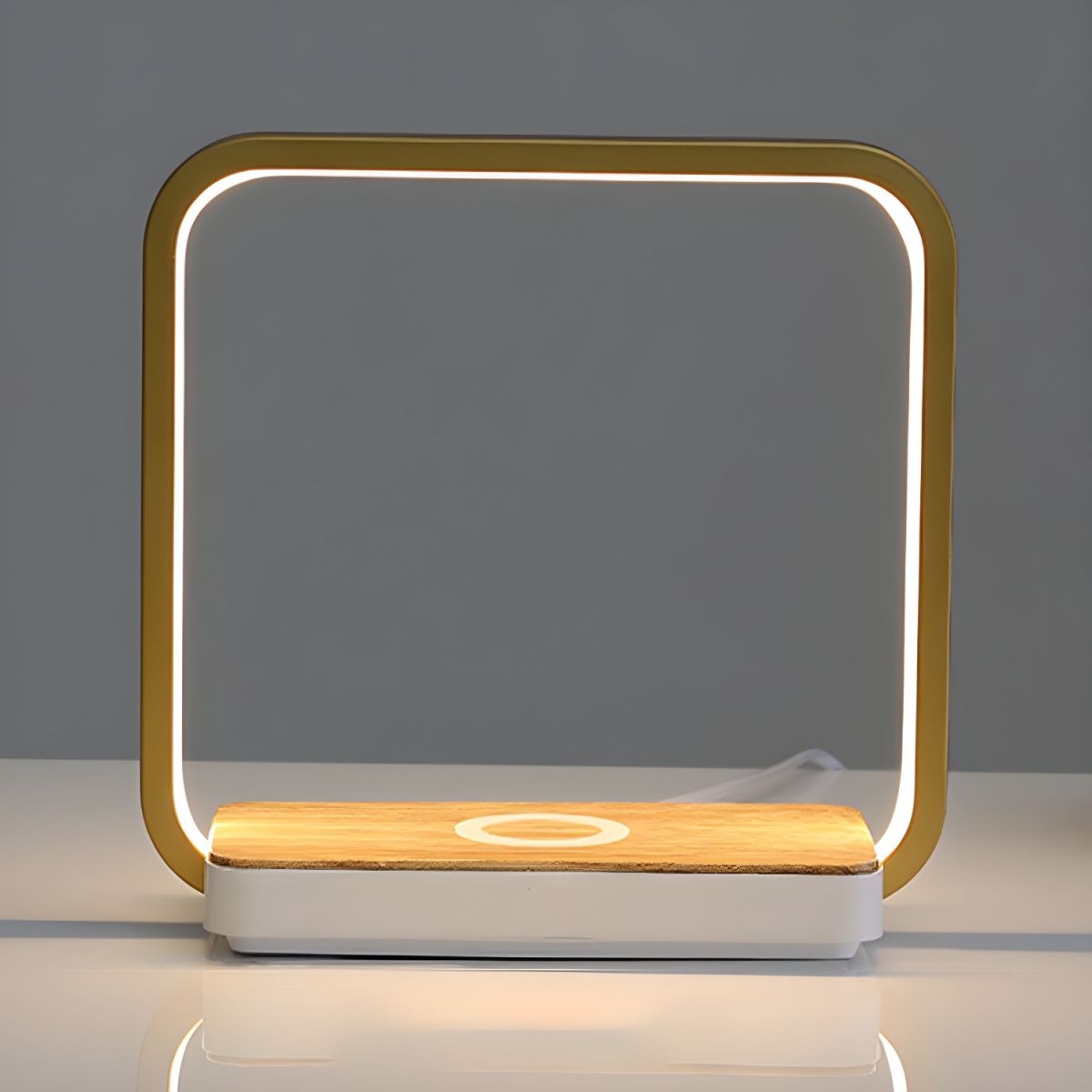 Touch Dimming Table Lamp with Square Flat Base | Liorra