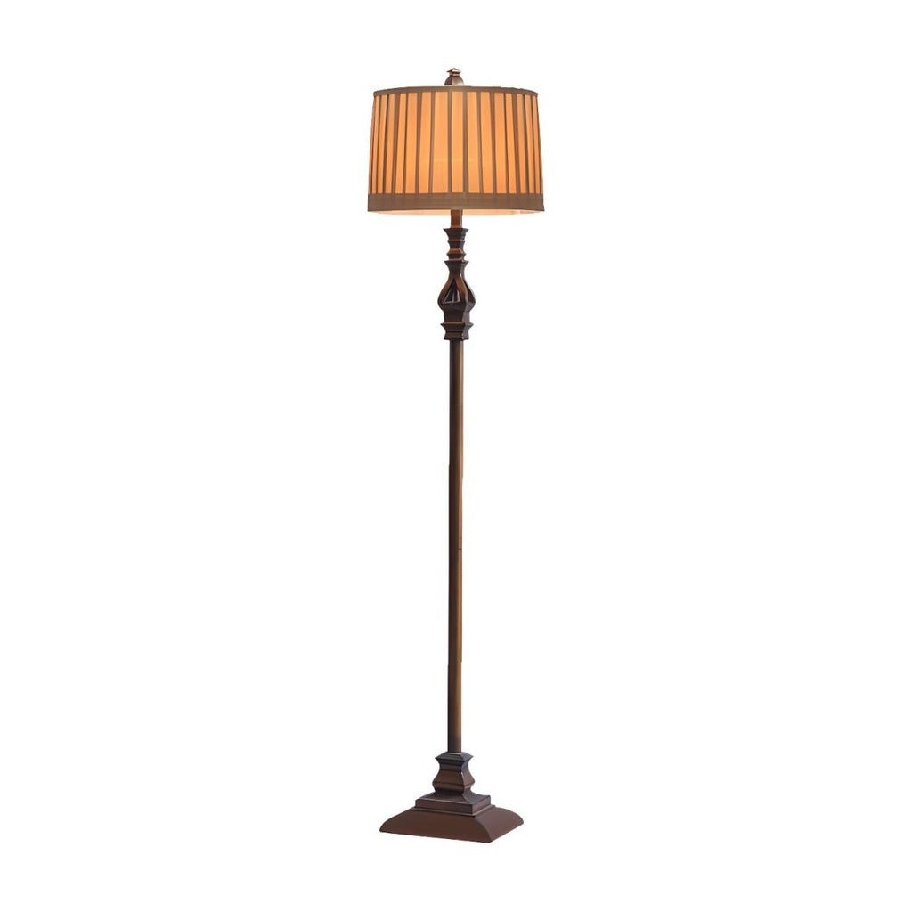 Traditional Resin Pedestal Floor Lamp Indoor Lighting | Tavrion