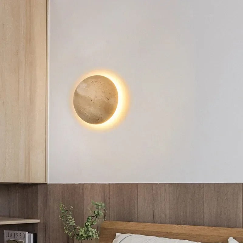 Travertine Stone Wall Light Modern Minimalist | Alverna