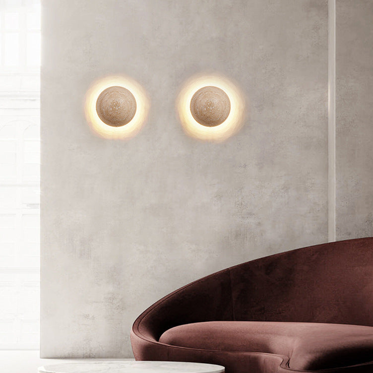 Travertine Stone Wall Light Modern Minimalist | Alverna