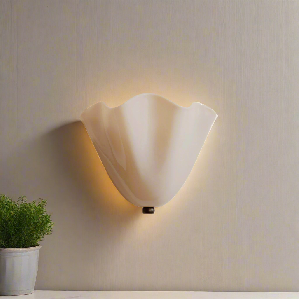 Vintage Coloured Glass Wall Sconce Light Fixture | Glasica