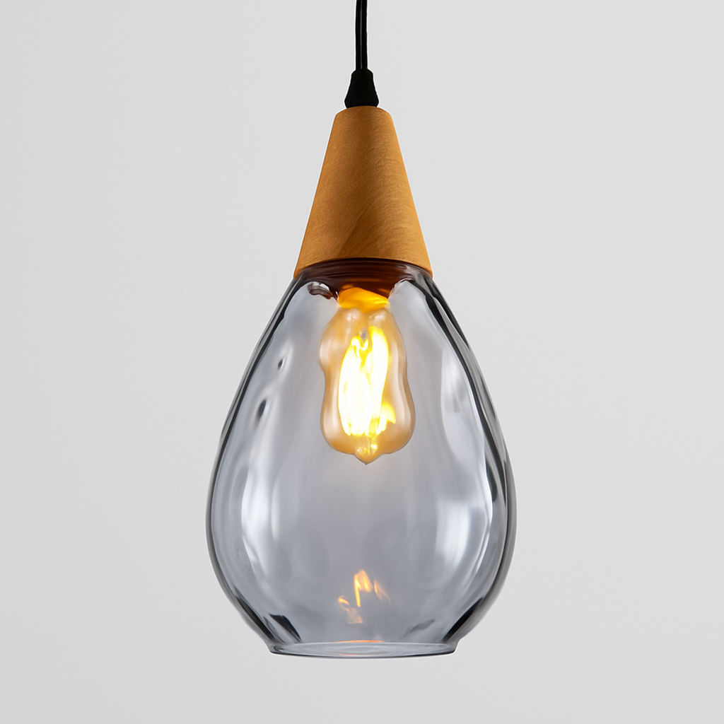 Vintage Glass Shade Pendant Light for Interiors | Melqor