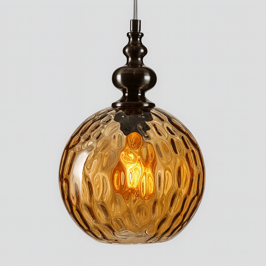 Vintage Glass Shade Pendant Light for Interiors | Melqor