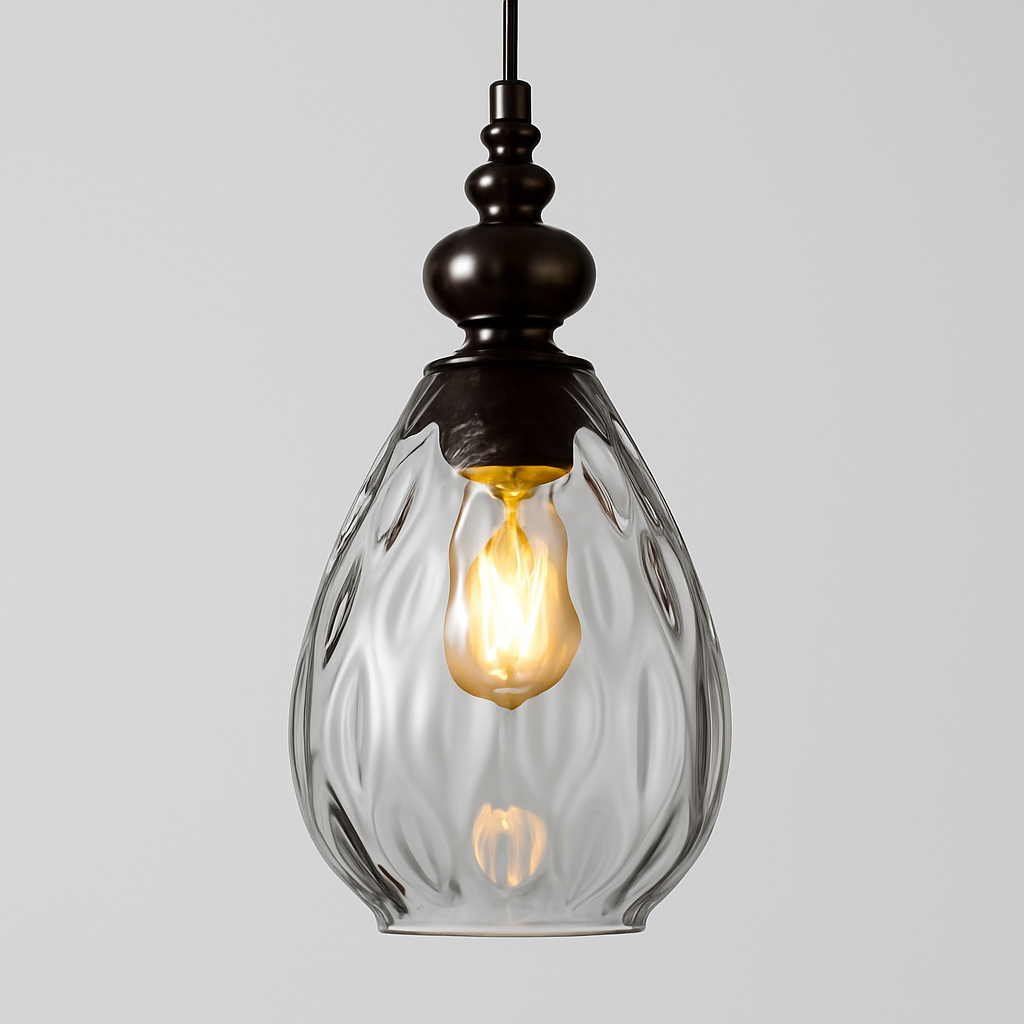 Vintage Glass Shade Pendant Light for Interiors | Melqor