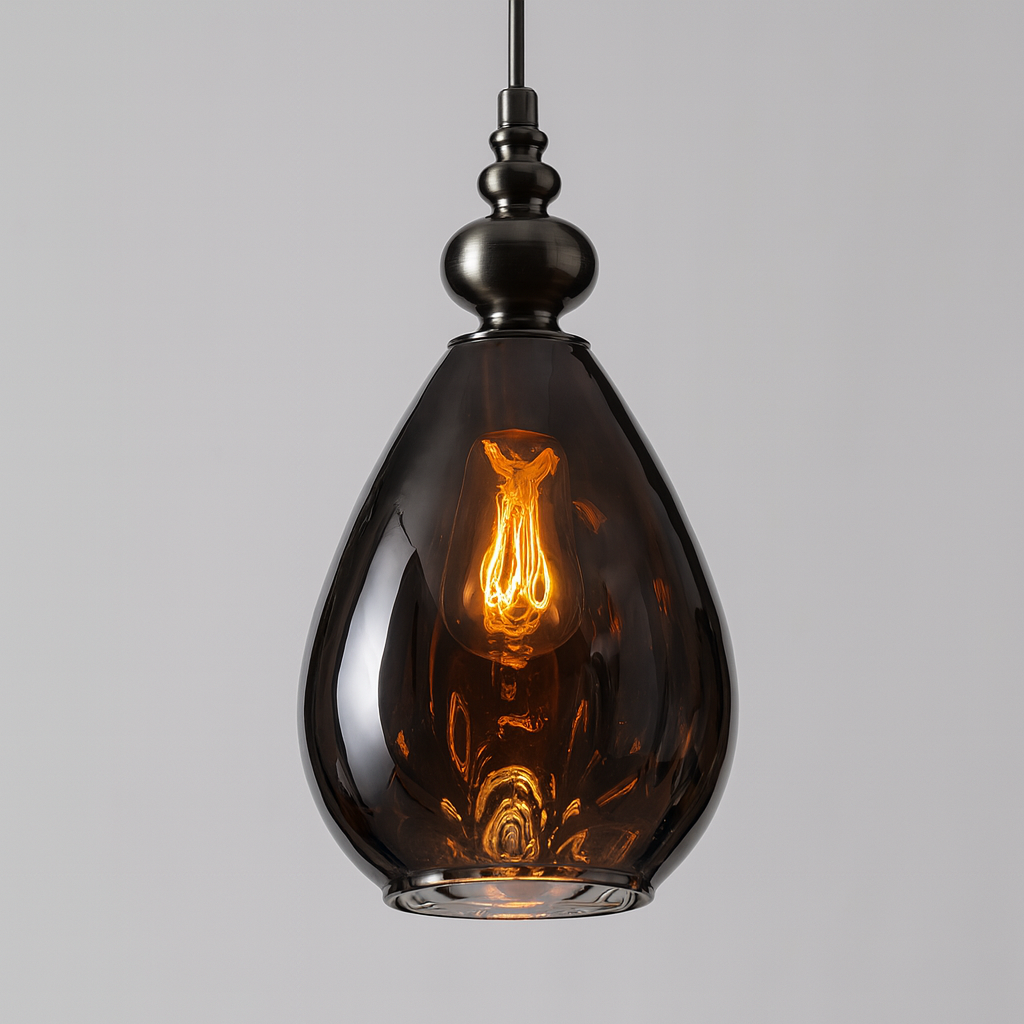 Vintage Glass Shade Pendant Light for Interiors | Melqor