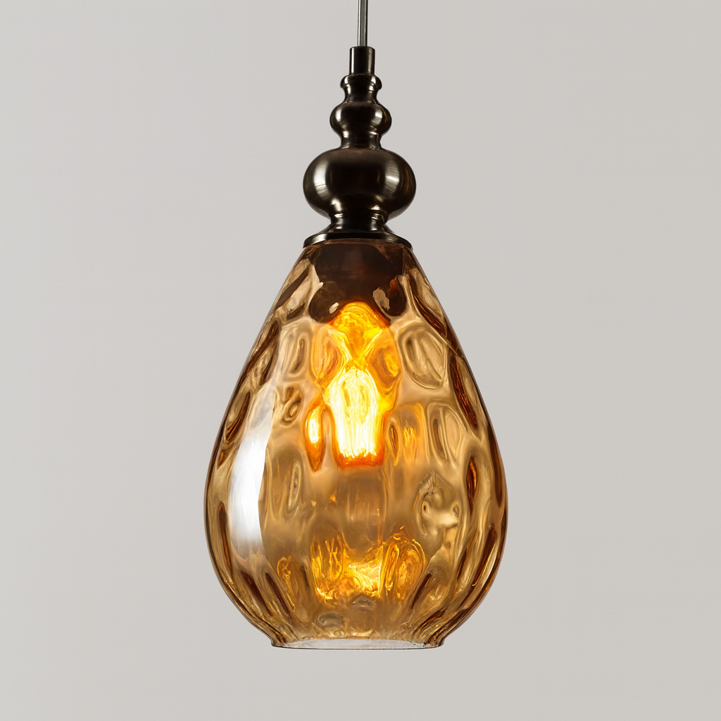 Vintage Glass Shade Pendant Light for Interiors | Melqor