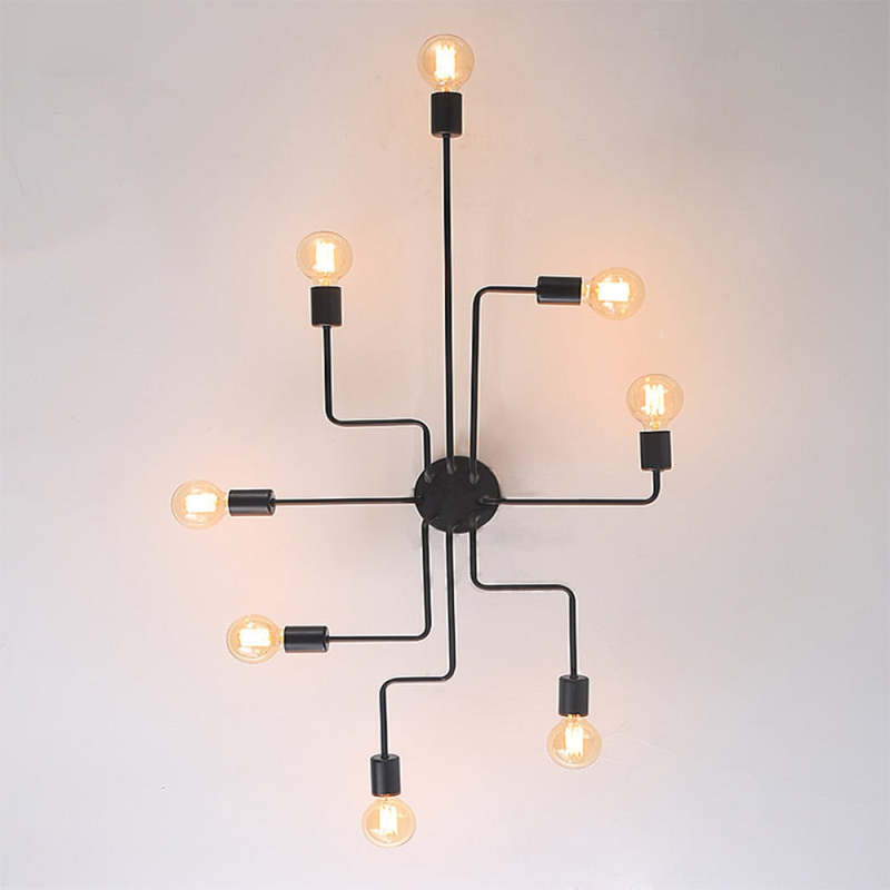 Vintage Metal Frame Ceiling Light Industrial Minimalist | Salira