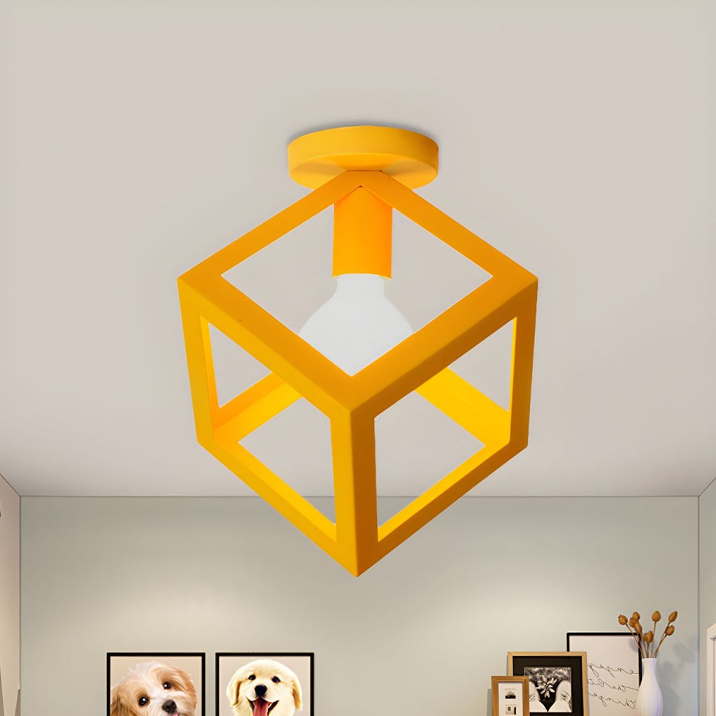 Vintage Metal Loft Ceiling Light Fixture | Serelle