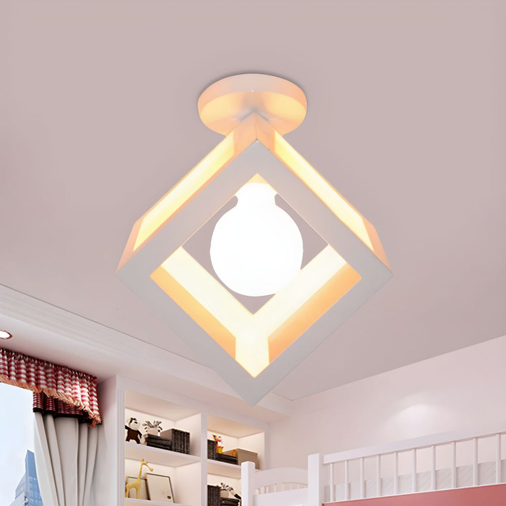 Vintage Metal Loft Ceiling Light Fixture | Serelle