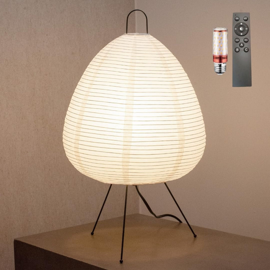 Wabi Sabi Japanese Style Rice Paper Table Lamp | Fadora