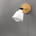 Wood Metal Pull Chain Scandinavian Wall Light | Nordlyn