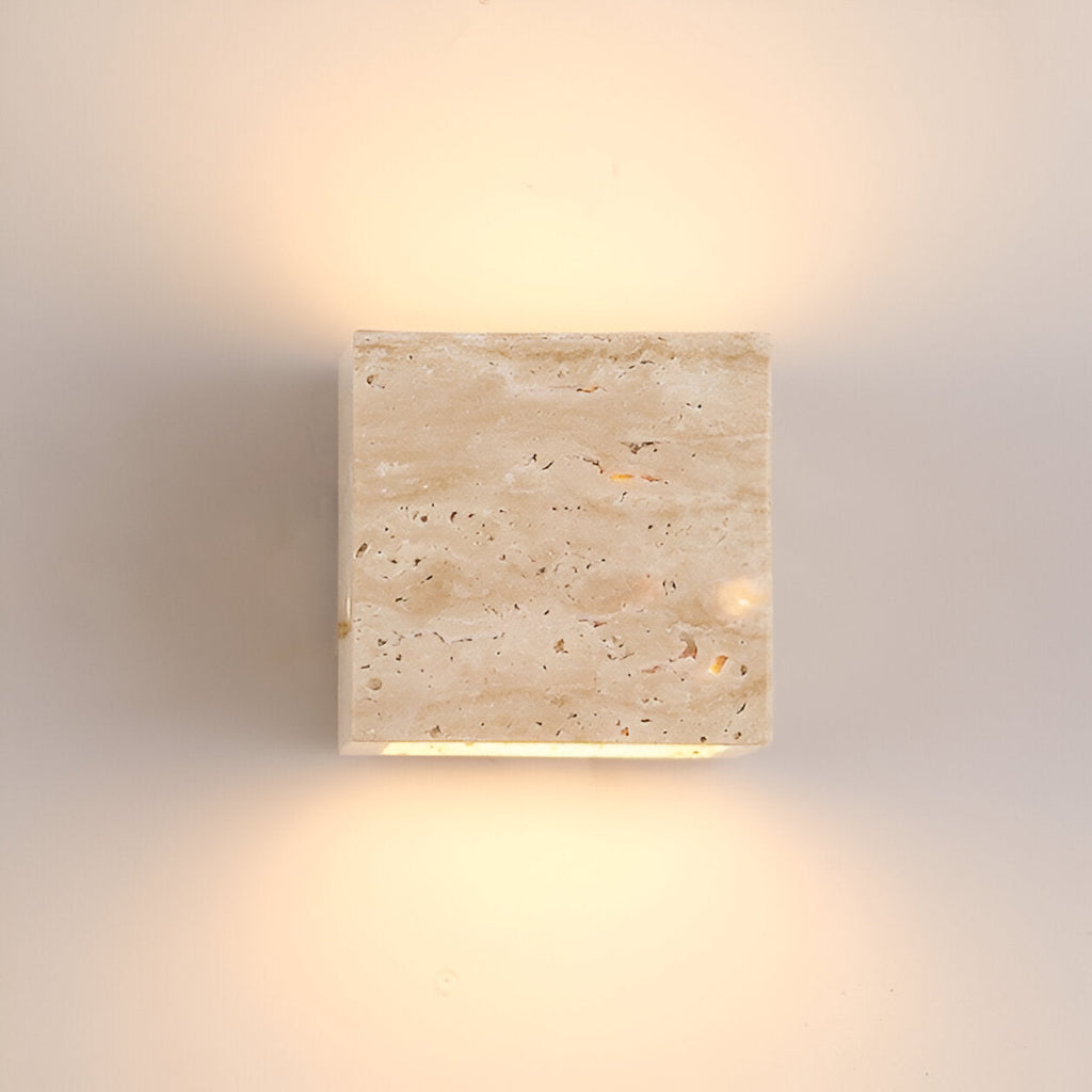 Wall Travertine Stone LED Outdoor Light Minimalist Design | Zelrico