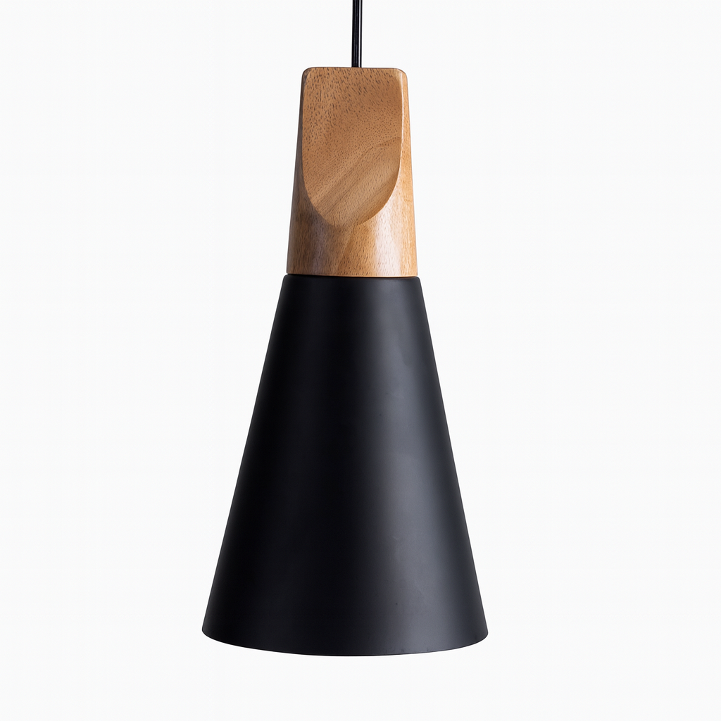 Wood Aluminium Nordic Pendant Light | Arqena
