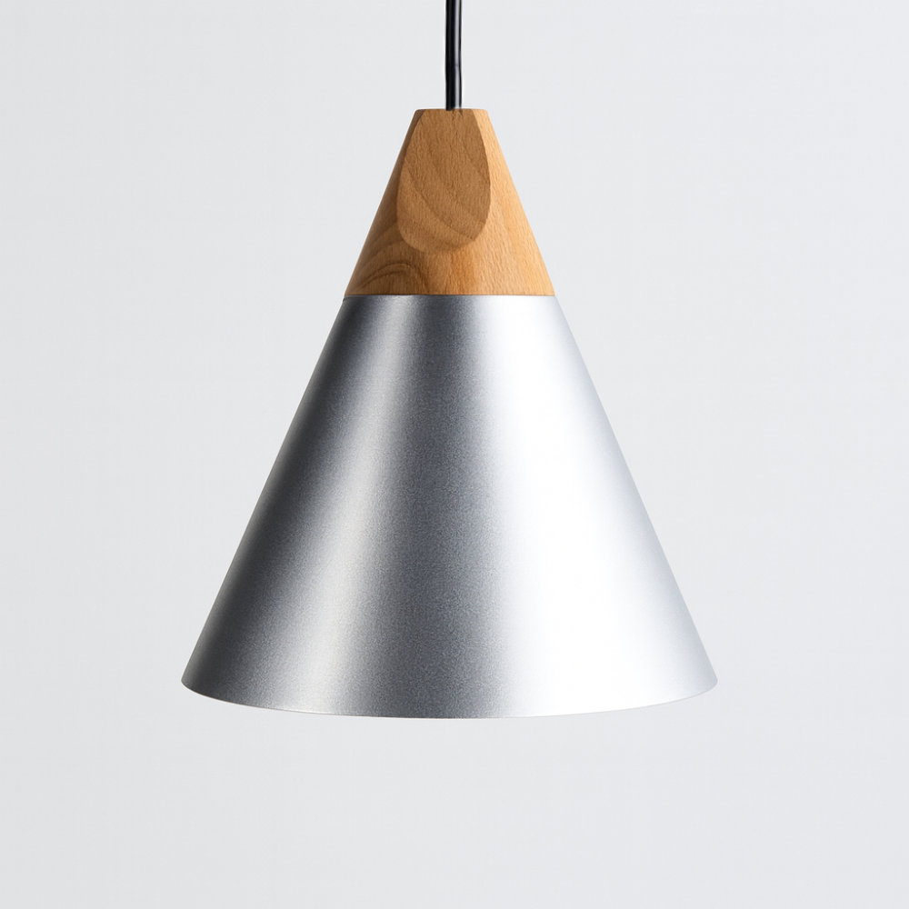 Wood Aluminium Nordic Pendant Light | Arqena