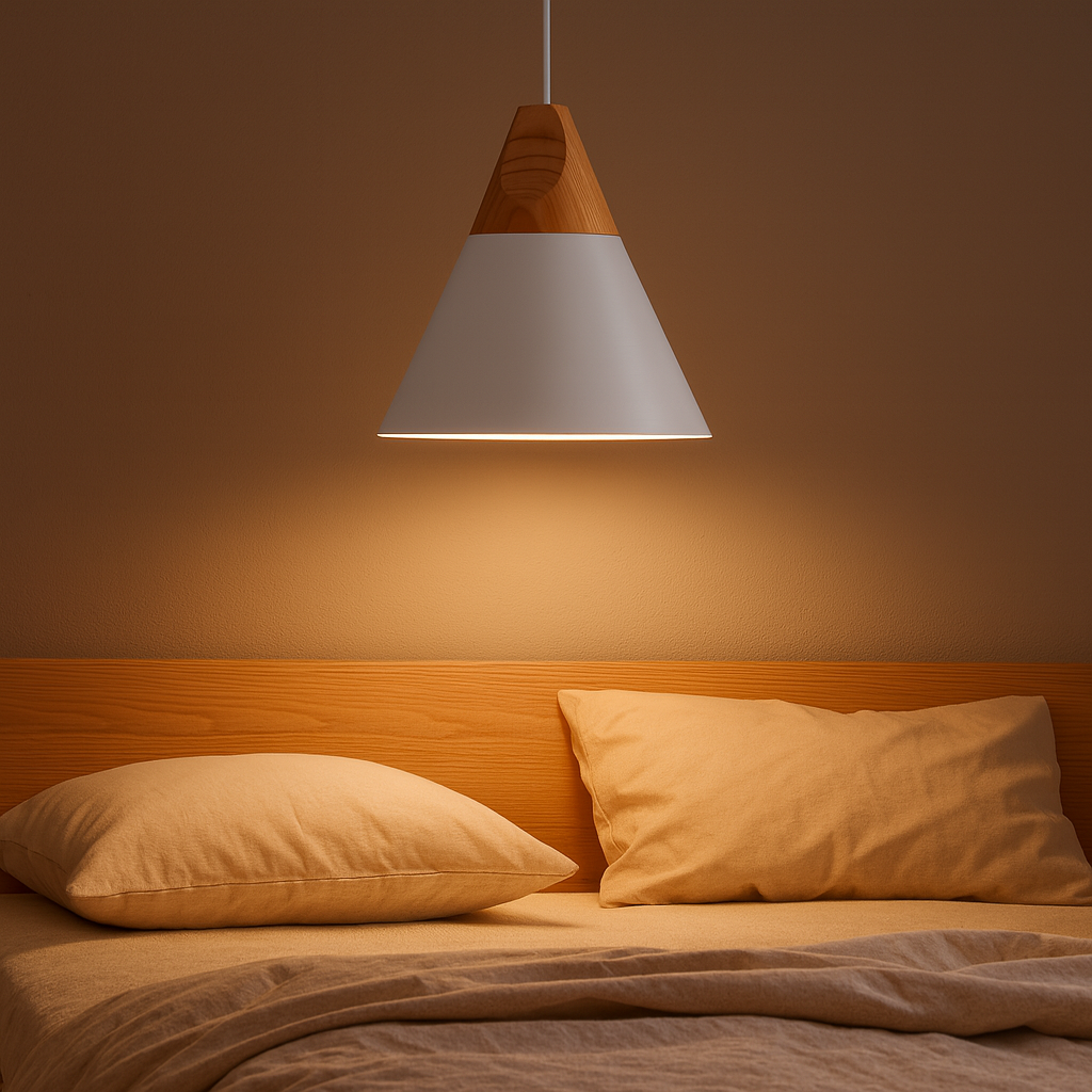 Wood Aluminium Nordic Pendant Light | Arqena