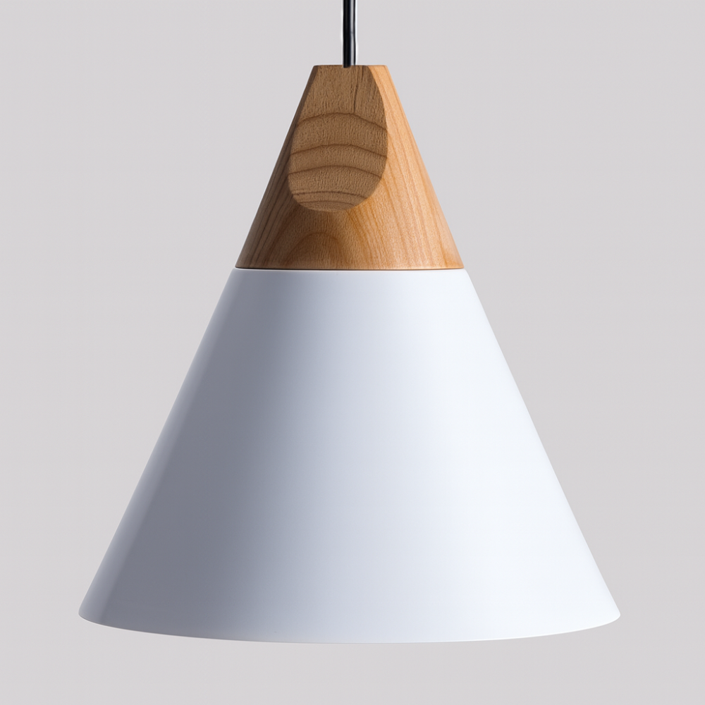 Wood Aluminium Nordic Pendant Light | Arqena