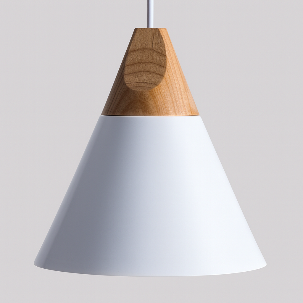 Wood Aluminium Nordic Pendant Light | Arqena