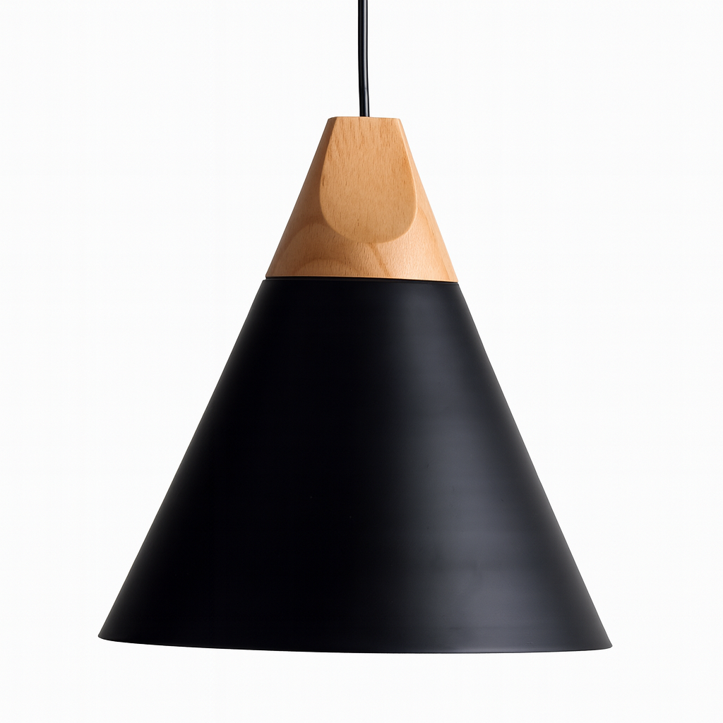 Wood Aluminium Nordic Pendant Light | Arqena