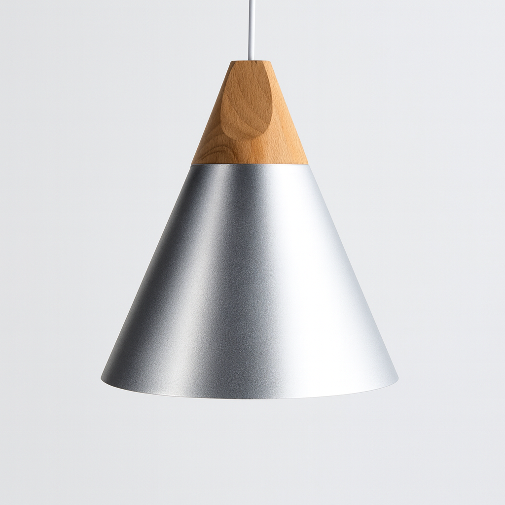 Wood Aluminium Nordic Pendant Light | Arqena