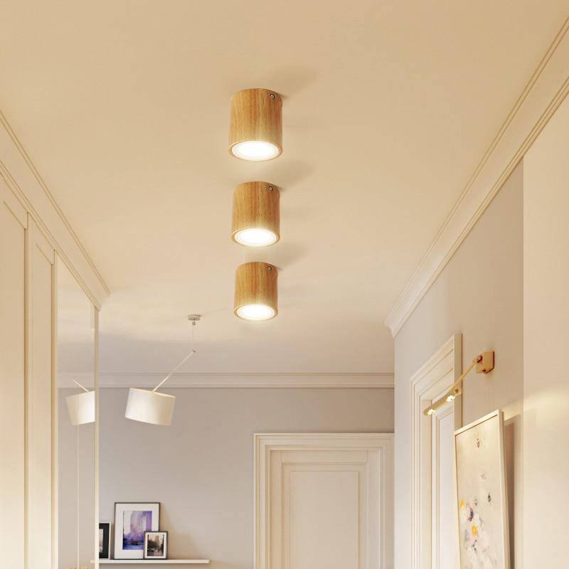 Wood Cube Ceiling Light Scandinavian Style | Luvoria