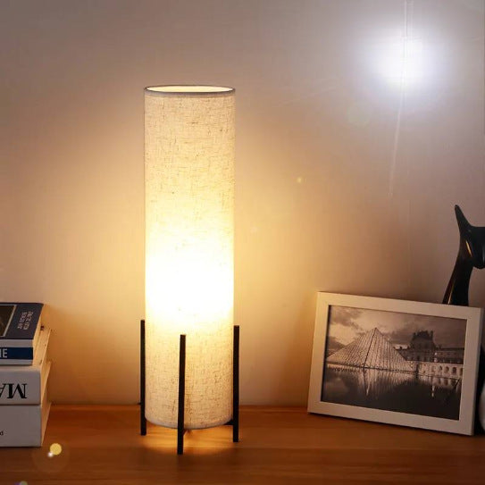 Wood Fabric Scandinavian Table Lamp for Living Room | Norvesa