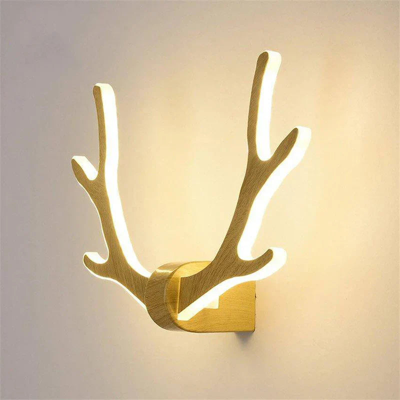 Wood Finish LED Wall Light Scandinavian Style | Wallure