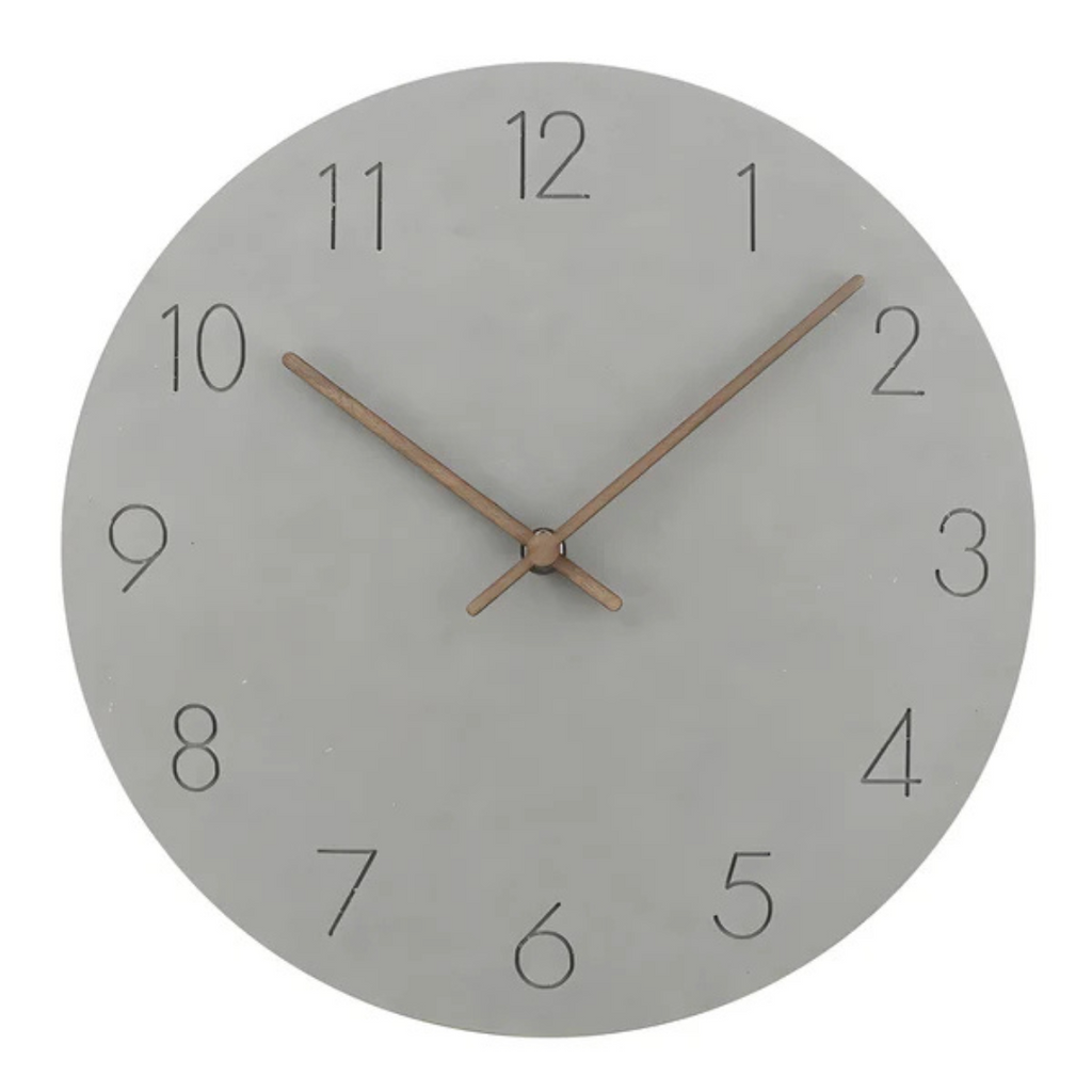 Wood Silent Quartz Minimalist Scandinavian Wall Clock | Halvorn