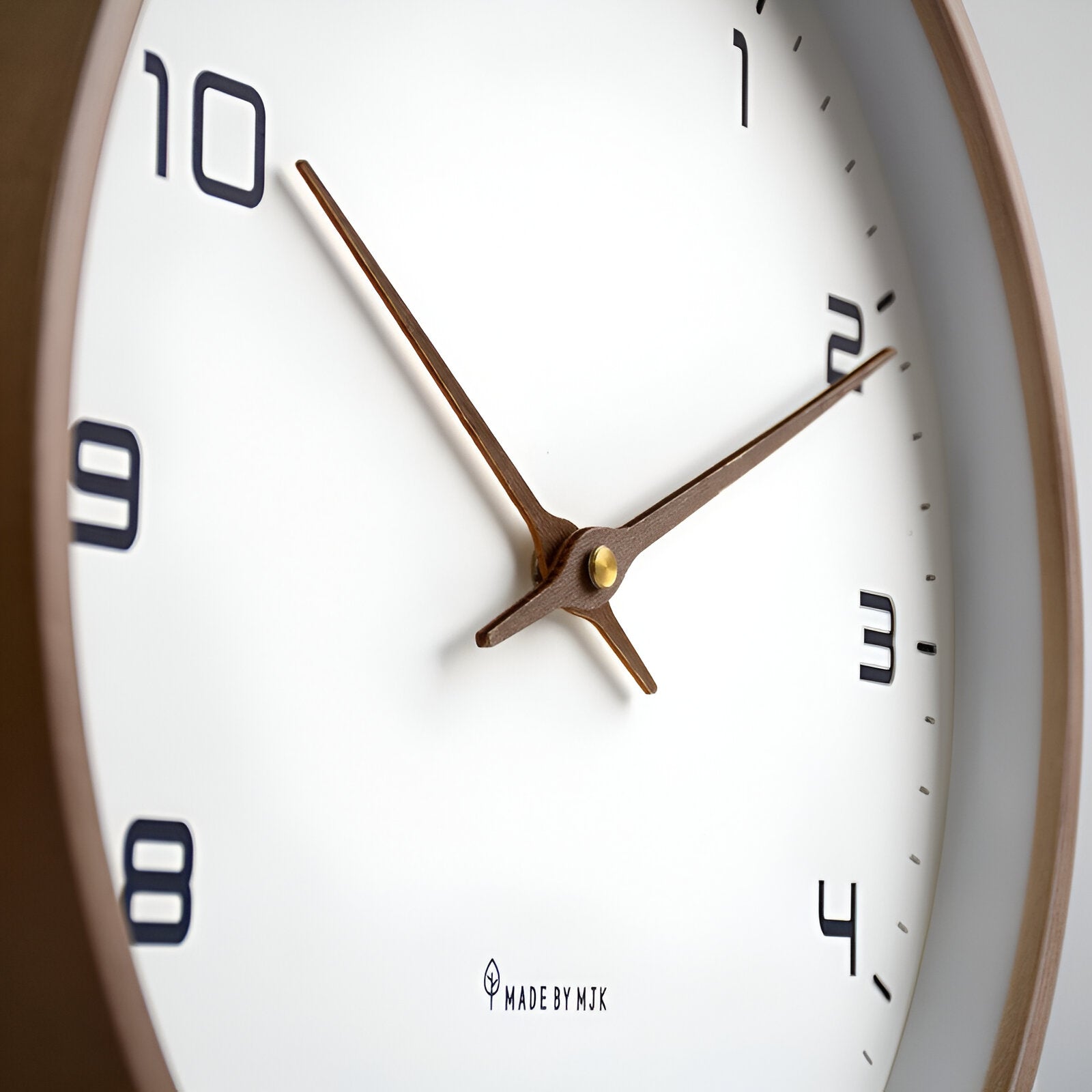 Wooden Nordic Minimalist Quartz Wall Clock Accent | Norrwyn