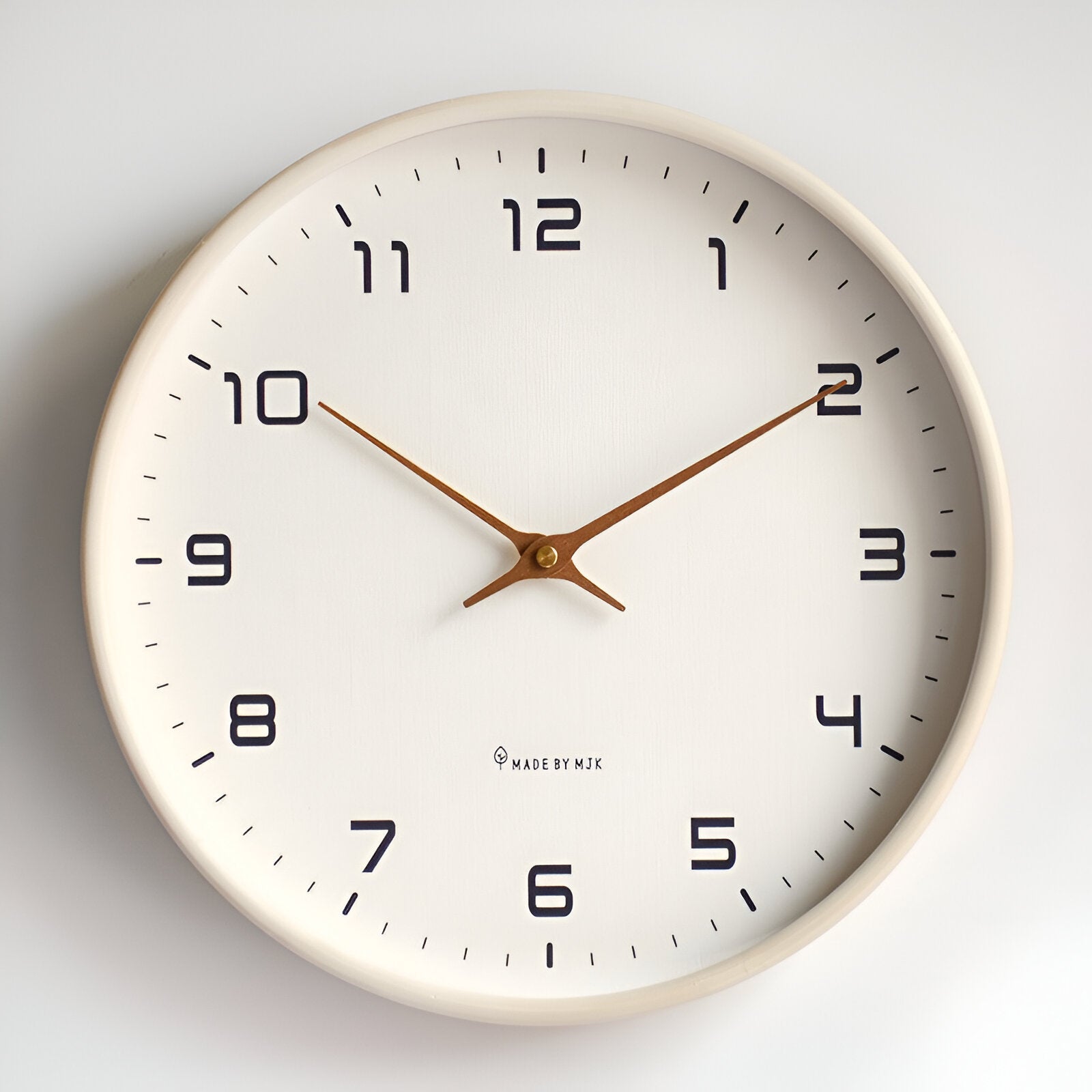 Wooden Nordic Minimalist Quartz Wall Clock Accent | Norrwyn