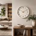 Wooden Nordic Minimalist Quartz Wall Clock Accent | Norrwyn