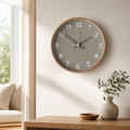 Wooden Nordic Wall Clock with Silent Sweep Movement | Veralin